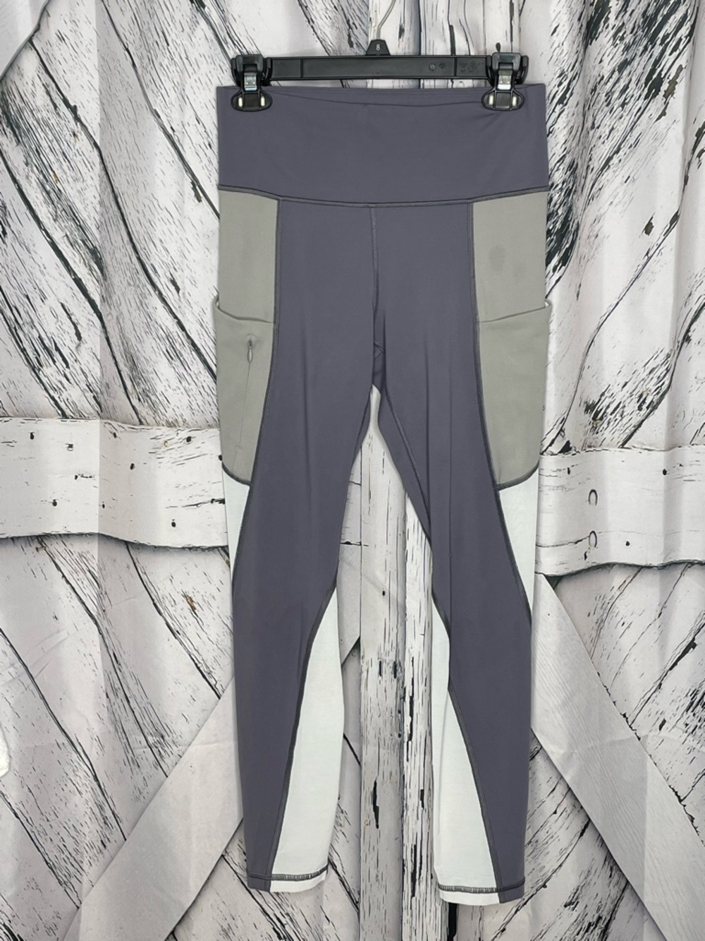 Athleta Color Block Leggings Gray S